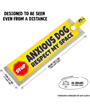 dogkit Anxious Dog Respect My Space Sleeve for Reactive Nervous Dogs Reflective Waterproof Double Sided Slip-on for the Dog Lead (Yellow Stop Sign) Yellow Stop Sign - Buy Online on GoSupps.com
