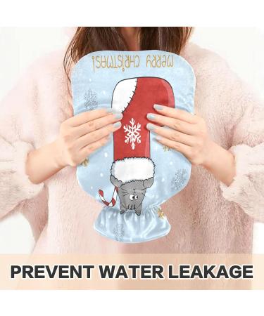 Hot Water Bottle with Soft Fleece Cover - 2 Litre Hot Water Bag for Warmth & Cold Therapy - International Shipping Available - Buy Online on GoSupps.com
