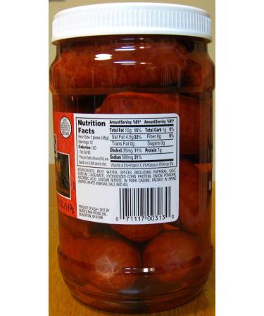 Reser's Hot Pickled Beef Polish Sausage Quart Jar - Authentic Flavor & Quality - Buy Online on GoSupps.com