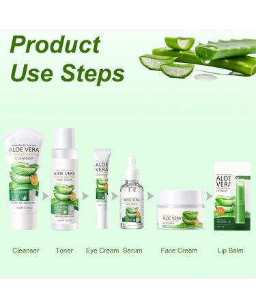 Skincare Gift Set for Women - Hydrating Aloe Vera Face Care Kit - Pamper Gifts for Her (6PCS) - Buy Online on GoSupps.com