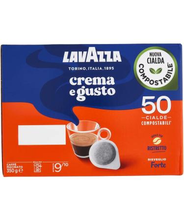 Italian Gourmet Caf Lavazza Crema e Gusto Dosettes Compostables 50 pcs (350 g) Caf Moulu pour Ristretto Go t Intense Cr me Onctueuse R veil Fort Intensit 9/10 + Italian Gourmet Polpa - Buy Online on GoSupps.com