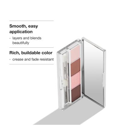 Clinique All About Shadow Quad Long Lasting Crease Fade Resistant Safe For Sensitive Eyes - AD Morning Java - Shimmer - Buy Online on GoSupps.com