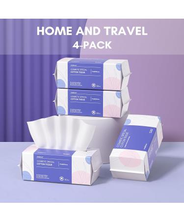 PoeticEHome Disposable Face Towel - Extra Thick Cotton Tissue Facial Cleansing Dry Wipes - Biodegradable Makeup Removing & Surface Cleaning Cloths 2-Pack Unscented 80 count (Pack of 2) - Buy Online on GoSupps.com