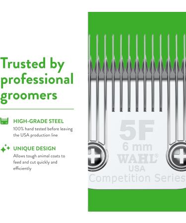 Wahl Competition #5F Interchangeable Blade Set - 6mm Precision for Professional Grooming | International Shipping - Buy Online on GoSupps.com