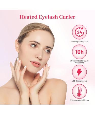 Buy Rechargeable Heated Eyelash Curlers - 3 Heating Modes & Digital Display | Fast International Shipping - Buy Online on GoSupps.com