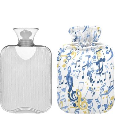 Buy Naanle 2L Musical Hot Water Bottle - Large Transparent Bag for Bed & Hand/Foot Warmer - Heat & Cold Therapy for Pain Relief - Buy Online on GoSupps.com