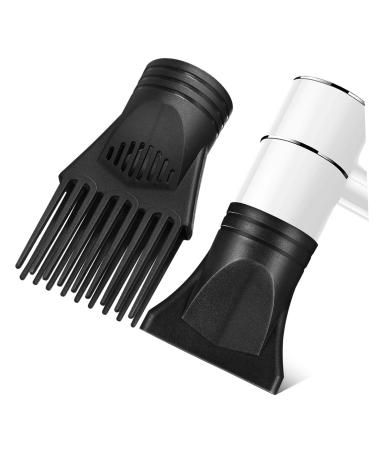 MUSISALY 2 Pcs Hair Dryer Nozzle Hair Blower Nozzle Hair Dryer Accessories Hair Dryer Adapter Hair Dryer Attachment Detangling Comb for Hair Dryer Hair Dryer Diffuser Blow Dryer Attachment