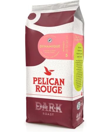 Pelican Rouge DYNAMIQUE Whole Dark Roasted Coffee Beans | 75 percent Arabica | Rainforest Alliance Certified | New 2023 blend | 1kg bag | Fully-recyclable packaging - Buy Online on GoSupps.com