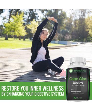 Cape Aloe Natural Laxatives for Constipation Relief - 90 Capsules - Made in USA | Neonutrix - Buy Online on GoSupps.com