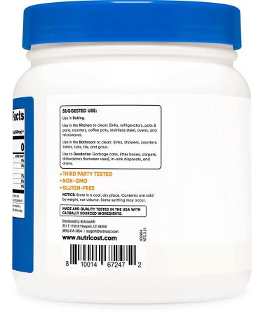 Nutricost Baking Soda 2lbs - Baking, Cleaning, Deodorizing & More - Buy Online on GoSupps.com