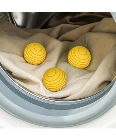 Washing Machine Balls Soft Washing Balls 3 Pcs Machine Ball Softener Tpr Reusable Laundry Balls Quick Drying Washing Balls Deep Cleaning Machine Balls Laundry Softener Balls Yellow - Buy Online on GoSupps.com