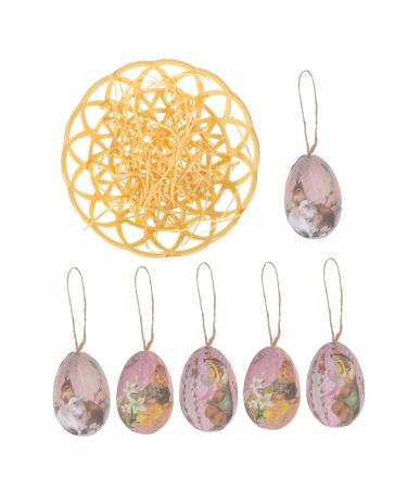 Zerodeko 1 Set Easter Egg Decorations Hanging Decoration Eggs Picture 2 15.00X15.00X3.00CM
