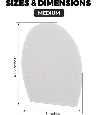 5 Pair Half Insoles - Unisex Shoe Inserts for Half Size Adjustment - 5 Pack Medium - Buy Online on GoSupps.com