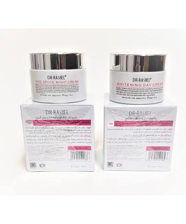 Dr Rashel Fade Dark Spots Day & Night Cream Bundle with Arbutin & Niacinamide - 1.76 oz Jars - Buy Online on GoSupps.com