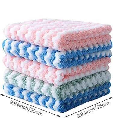 domoi 20Pcs Microfibre Cleaning Rag Super Absorbent Coral Fleece Cloth Scouring Towel Pad Microfibre Cleaning Cloth - Buy Online on GoSupps.com