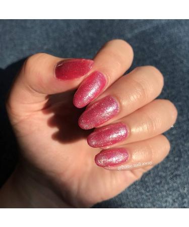 AIMEILI Gel Nail Polish No Wipe Top and Base Coat Set with Hot Pink Color - Buy Online on GoSupps.com
