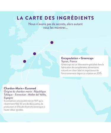 NUTRI & CO Organic Milk Thistle - Powerful and Fast Liver Detox - 80% Silymarin Natives - Drainage and Elimination of Toxins - 60 Vegan Capsules - Made in France - Buy Online on GoSupps.com