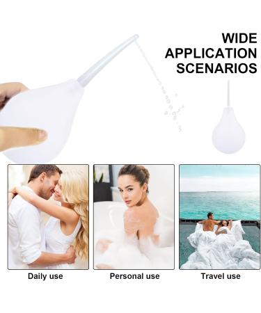 Skhaovs 240 ml Silicone Enema Kit for Men & Women - Reusable Intestinal Cleaner with 2 Smooth Nozzles | Anal Shower & Intestinal Irrigator - Buy Online on GoSupps.com