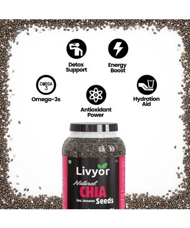 Graines de chia crues pour perte de poids avec om ga-3 riches en calcium non torr fi es (200 g) 200 g (Lot de 1) - Buy Online on GoSupps.com