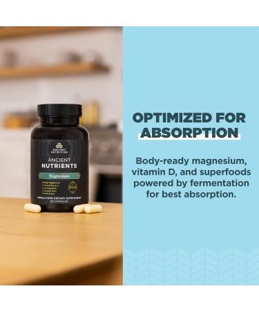 Ancient Nutrition Magnesium Capsules 90 Count + Vitamin D Capsules 60 Count - Buy Online on GoSupps.com