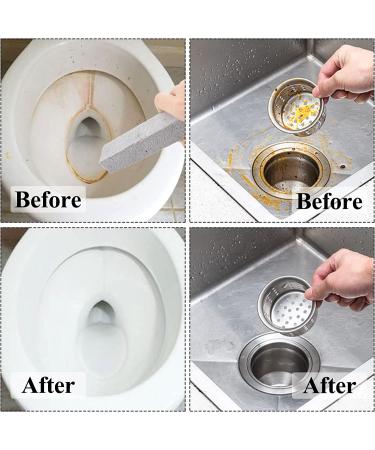 Hatoku 25-Piece Pumice Stone Cleaning Set for Toilet, Bath, Kitchen - Grey Pumice Scouring Pad for Household Cleaning - 5.9 x 1.4 x 0.9 Inches - Buy Online on GoSupps.com