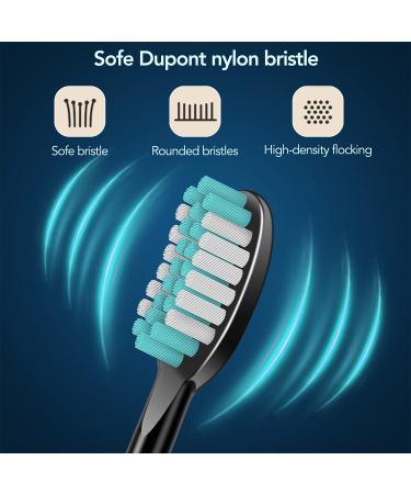 Sonicare Electric Toothbrush with 12 Dupont Brush Heads | 15 Cleaning Modes | 4 Hours Charging for 60 Days Use | Whitening Dental Care for Adults & Kids - Buy Online on GoSupps.com