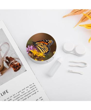 Contact Lens Case - Monarch Butterfly Print | Travel & Care Box for Contacts - Buy Online on GoSupps.com