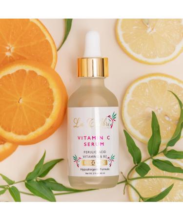 Recover Vegan Vitamin C Serum for Aging Skin | Stabilized Vitamin C E & Ferulic Acid | Natural Vit C with Coconut & Jojoba Oil - 2 oz - Buy Online on GoSupps.com