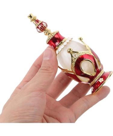 FRCOLOR Vintage Crystal Glass Perfume Bottle Essential Oil Bottle Crown Design Refillable Perfume Scent DIY Cosmetic Bottle for Travel (25ml) - Buy Online on GoSupps.com