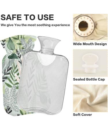 NAANLE Hawaii Leaves Heat Bottle - 1L Transparent Hot Water Bottle for Bed & Hand Warmth | Pain Relief & Cold Therapy - Buy Online on GoSupps.com