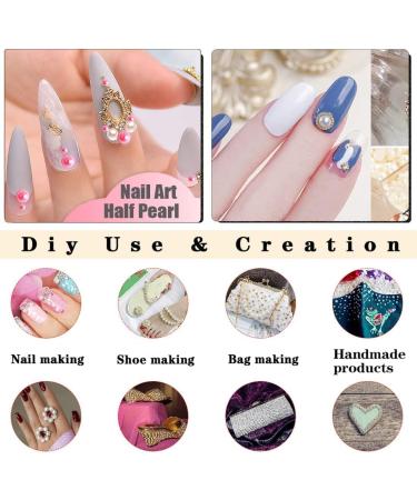 2000 Crystal White Nail Rhinestones - SS5-SS10 K9 Glass Glitter Gems for Nail Art & Makeup - Buy Online on GoSupps.com