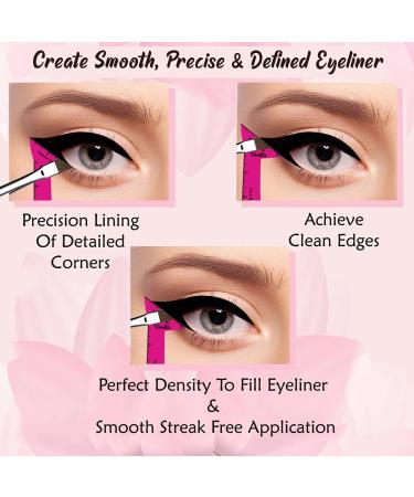 Reusable Eyeliner Stencils Set - Waterproof Gel & Liquid Makeup for Winged Tips, Beginners & Eyeshadow Application - Buy Online on GoSupps.com