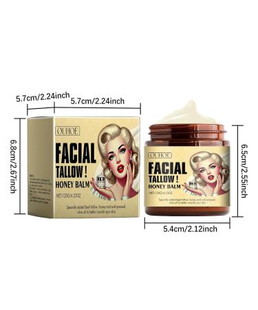 Organic Beef Tallow and Honey Balm | Moisturizer for Dry Skin | 4.23 oz Body Butter - Buy Online on GoSupps.com
