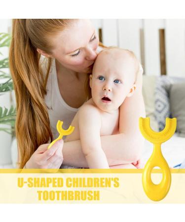 Soft Bristle U-Shaped Silicone Toothbrush for Children - 360-Degree Food-Safe Cleaning for Ages 6-12 - Buy Online on GoSupps.com