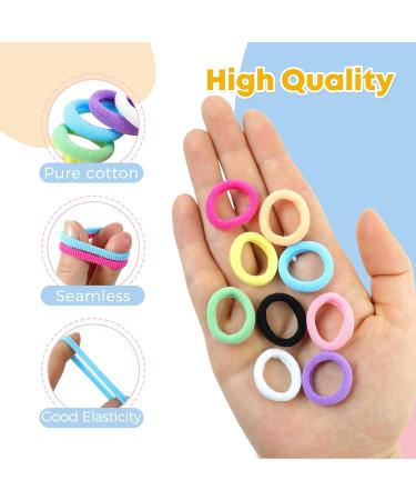 Hanyousheng 200-Piece Multi-Colored Hair Ties | Durable Rubber Bands for Women Girls & Men | Perfect for Braids & Everyday Use - Buy Online on GoSupps.com