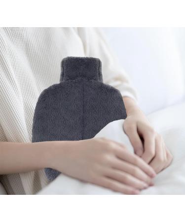 Uqtuko Electric-Free Foot Warmer - 2L Hot Water Bottle for Feet 2-in-1 Soft & Warm Foot Heater for Men & Women (Gray 38x32cm) - Ideal for Cozy Comfort Anywhere - Buy Online on GoSupps.com