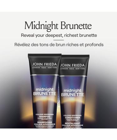 John Frieda Midnight Brunette Colour Deepening Conditioner for Nourished Rich Hair (250 mL) - Buy Online on GoSupps.com