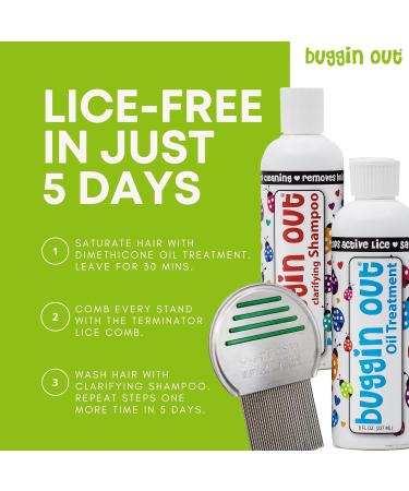 Buggin Out Clarifying Shampoo 16 oz | Deep Cleaning Detox for Lice & Hair Build-Up | Safe for Kids & Adults - Buy Online on GoSupps.com
