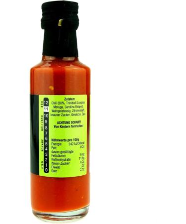 Fireland Foods - Sauce chaude Gaboon - Avec le piment le plus fort du monde - Carolina Reaper et Moruga - 100ml - Buy Online on GoSupps.com