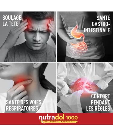 GRANIONS NUTRADOL 1000 General Soothing Head Comfort During Period Gastrointestinal Disorders Natural Formula with Plants Vitamins and Minerals Quick Release-Made in France - Buy Online on GoSupps.com