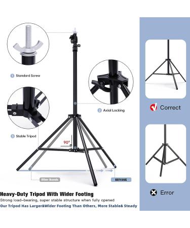 BEIYANG 7.5x10FT Backdrop Stand Kit for Photography Video Studio - Adjustable Support System with Carrying Bag - Buy Online on GoSupps.com