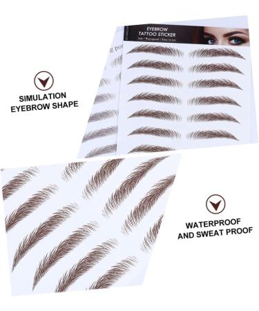 NOLITOY 5pcs Eyebrow Stickers Instant Transfer Black Stickers Eyebrow Stencils Make up 3d Transfer Stickers - Buy Online on GoSupps.com