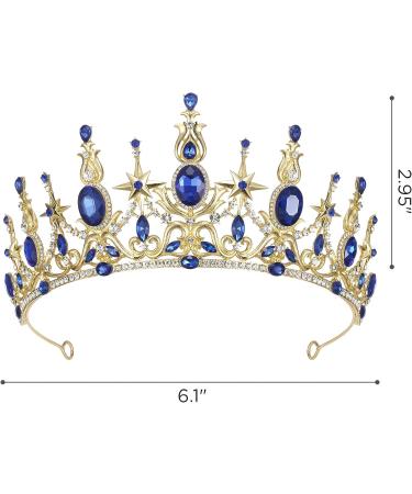 Sweetv Crystal Queen Crown Tiara for Wedding, Birthday, Prom - Shining Star - Buy Online on GoSupps.com