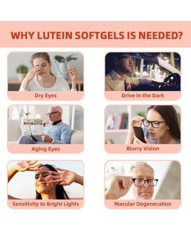 HEALOADING Lutein and Zeaxanthin Supplement Softgels: Eye Vitamins and Supplements with Vitamins C, E, Omega 3, Lutein & Zeaxanthin for Improving Vision and Relieving Eye Fatigue - Buy Online on GoSupps.com