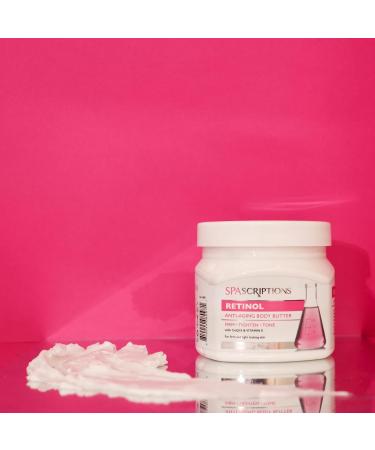 SpaScriptions Retinol Anti-Aging Body Butter  with CoQ10 and Vitamin E Antioxidants -16.9 oz - Buy Online on GoSupps.com