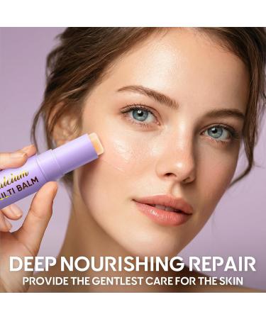 Bizzico Calcium Multi Balm Stick Collagen Solid Moisturizing Stick Hydrating&Firming Skin Moisturizing Cream Suitable for Eyes Neck Face - Buy Online on GoSupps.com