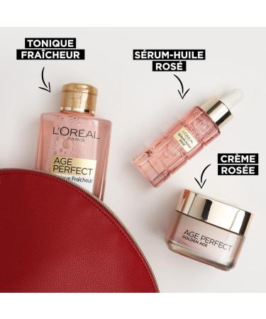L Or al Paris Radiance Routine Gift Kit for Mature Skin Radiance Freshness Vitality and Firmness Freshness Toner Ros Serum-Oil Ros Day Cream Age Perfect Golden Age 3 products - Buy Online on GoSupps.com
