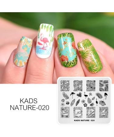 KADS Nail Stamping Plate Flamingo Design for DIY Nail Art - NA020 - Buy Online on GoSupps.com