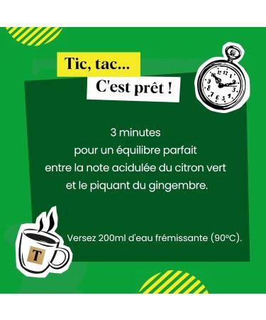 Twinings - Th Vert Saveur Citron Vert Gingembre - 20 Sachets - Vivifiant et Acidul - D guster Chaud ou Froid Citron Vert Gingembre - Buy Online on GoSupps.com