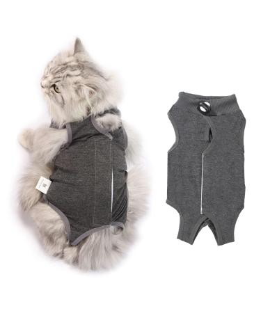 Clrybo Katzenbody After op castration pet-medical surgical shirt surgical recovery suits for cats (style: gray l) style: gray l
